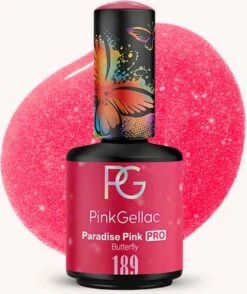 Pink Gellac - Paradise Pink - Gellak - Vegan - Roze - Glanzend - 15ml -Cosmetica Serie Winkel 1009x1200