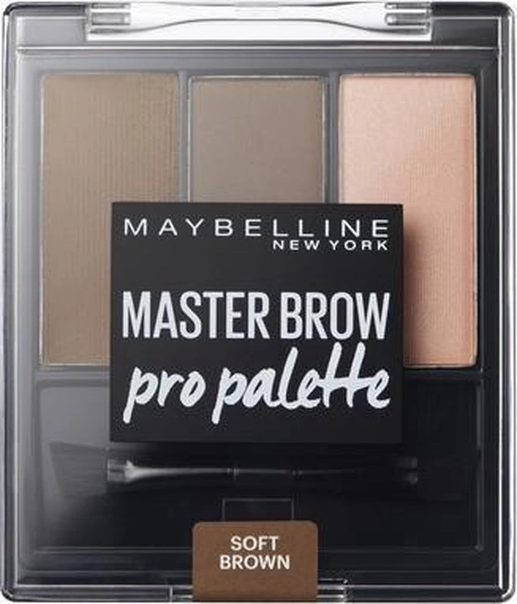 Maybelline Master Brow Design Kit - 3 Soft Brown - Bruin - Wenkbrauw Set 6 Maybelline Master Brow Design Kit - 3 Soft Brown - Bruin - Wenkbrauw Set - Afbeelding 4