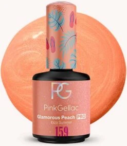 Pink Gellac - Glamorous Peach - Gellak - Vegan - Oranje - Glanzend - 15ml -Cosmetica Serie Winkel 1043x1200