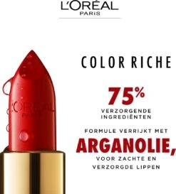 L’Oréal Paris Make-Up Designer Color Riche Satin Lipstick - 231 Sepia Silk - Nude - Verzorgende Lippenstift Met Arganolie Voor Een Comfortabel Gevoel - 4,54 Gr -Cosmetica Serie Winkel 1085x1200
