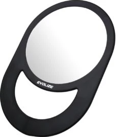 Evolize Onbreekbare Spiegel Met Handvat - Ø 16,5 Cm - Ophangbaar - Rond - Handspiegel - Kappersspiegel - Reisspiegel - Make Up - Afmeting: 28 X 19 Cm - Zwart -Cosmetica Serie Winkel 1107x1200 1