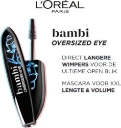 L’Oréal Paris Bambi XXL Oversized Eye Mascara - Zwart - Volume & Lengte Mascara - 8.9ml -Cosmetica Serie Winkel 1132x1200
