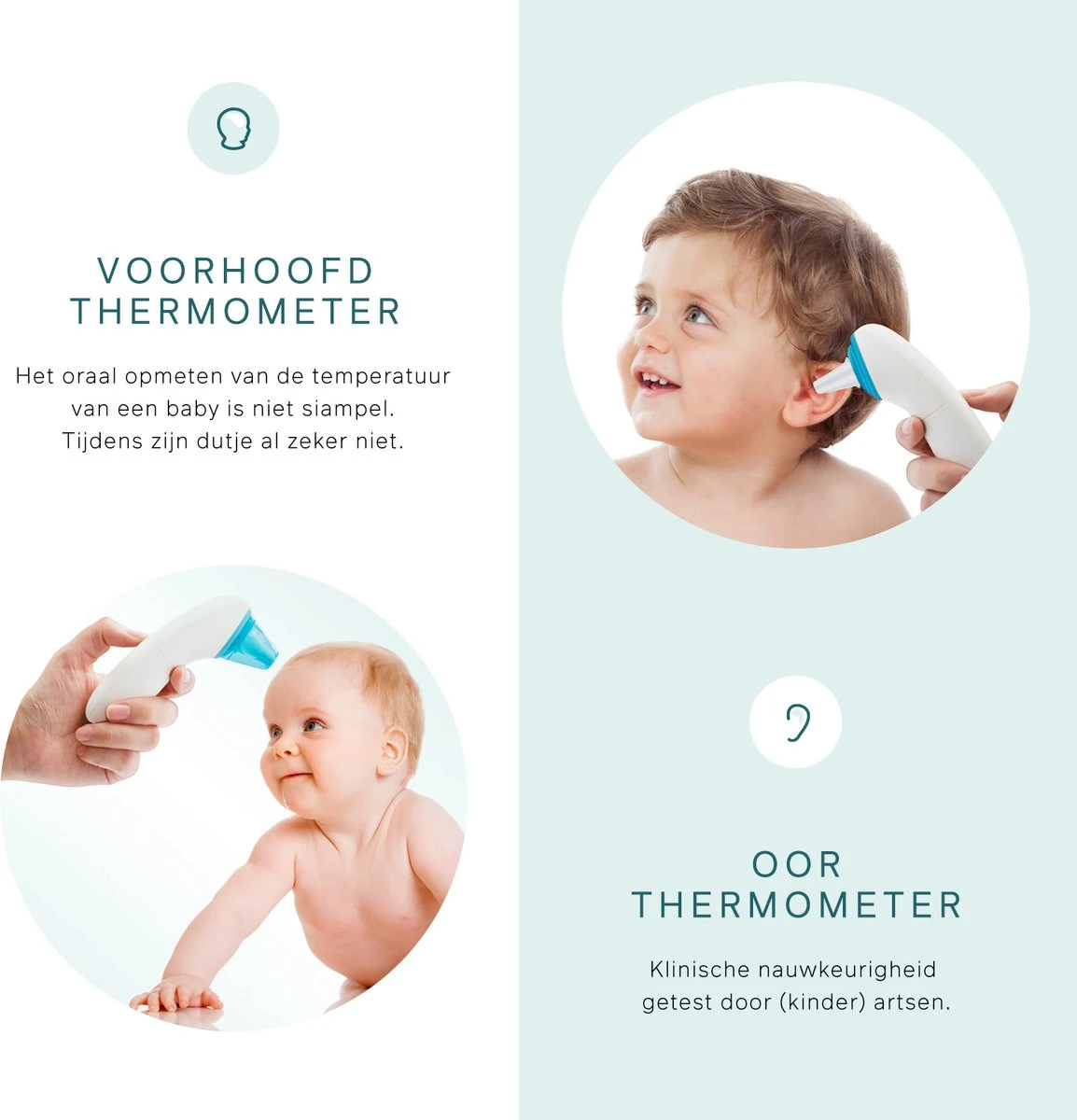 Bintoi® X100 - Digitale Oorthermometer - Infrarood Thermometer Voorhoofd - Temperatuurmeter - Koortsthermometer Voor Volwassenen En Baby's - Digitale Thermometer Lichaam - Instant Meting In 1 Seconde - Incl. Batterijen 4 Bintoi® X100 - Digitale Oorthermometer - Infrarood Thermometer Voorhoofd - Temperatuurmeter - Koortsthermometer Voor Volwassenen En Baby's - Digitale Thermometer Lichaam - Instant Meting In 1 Seconde - Incl. Batterijen - Afbeelding 2