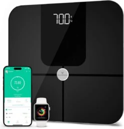 Sacoma Slimme Weegschaal - 13x Lichaamsanalyse - Vetpercentage - Personenweegschaal Met App - Digitaal