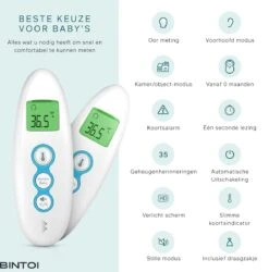 Bintoi® X100 - Digitale Oorthermometer - Infrarood Thermometer Voorhoofd - Temperatuurmeter - Koortsthermometer Voor Volwassenen En Baby's - Digitale Thermometer Lichaam - Instant Meting In 1 Seconde - Incl. Batterijen 12 Bintoi® X100 - Digitale Oorthermometer - Infrarood Thermometer Voorhoofd - Temperatuurmeter - Koortsthermometer Voor Volwassenen En Baby's - Digitale Thermometer Lichaam - Instant Meting In 1 Seconde - Incl. Batterijen -Cosmetica Serie Winkel 1185x1200 1