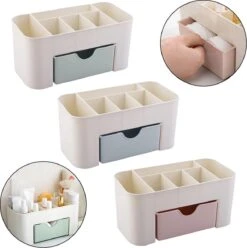 IBright Make-Up Organizer Met Lade - Cosmetica Opbergdoos - Bureau Organizer - Blauw -Cosmetica Serie Winkel 1193x1200 1