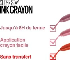 Maybelline SuperStay Ink Crayon Matte Lippenstift - 35 Treat Yourself - Roze -14 Gr -Cosmetica Serie Winkel 1200x1031