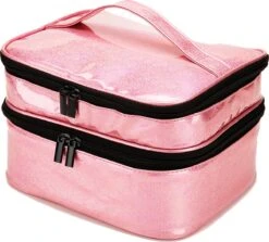 YONO Nagellak Tas - Nagelkoffer Beautycase - Cosmetica Koffer - Manicure Organizer - Roze