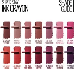 Maybelline SuperStay Ink Crayon Matte Lippenstift - 35 Treat Yourself - Roze -14 Gr -Cosmetica Serie Winkel 1200x1116