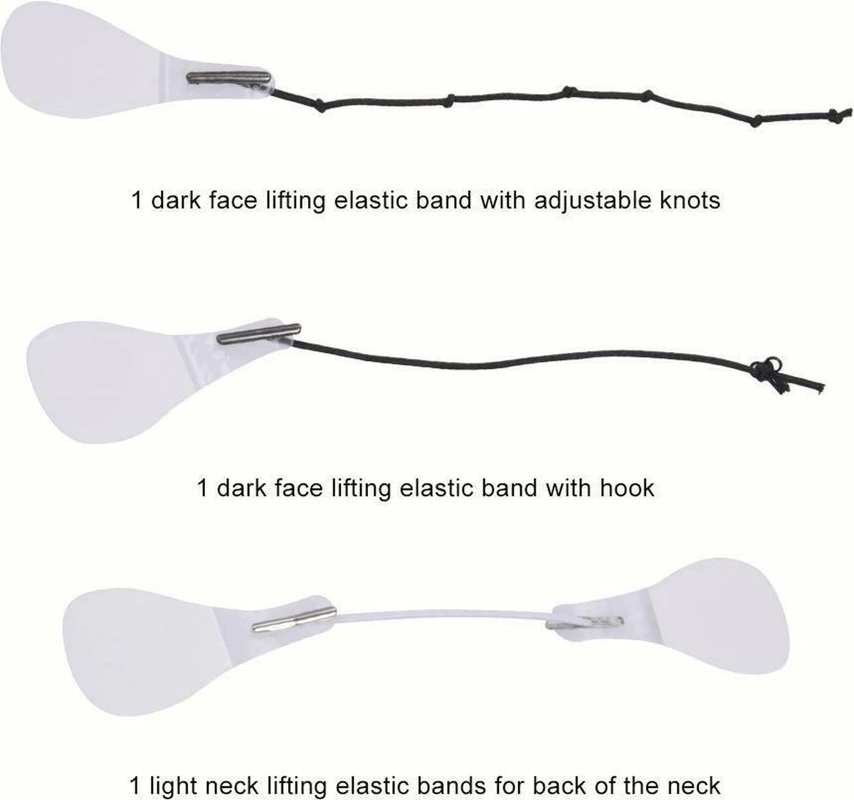 Facelift Tape - Face Tape - Gezicht Tape - Face Tape Lift - Beauty Tape - Facelift Tape Met Elastiek - 40 Stickers + 3 Verschillende Touwtjes 5 Facelift Tape - Face Tape - Gezicht Tape - Face Tape Lift - Beauty Tape - Facelift Tape Met Elastiek - 40 Stickers + 3 Verschillende Touwtjes - Afbeelding 3