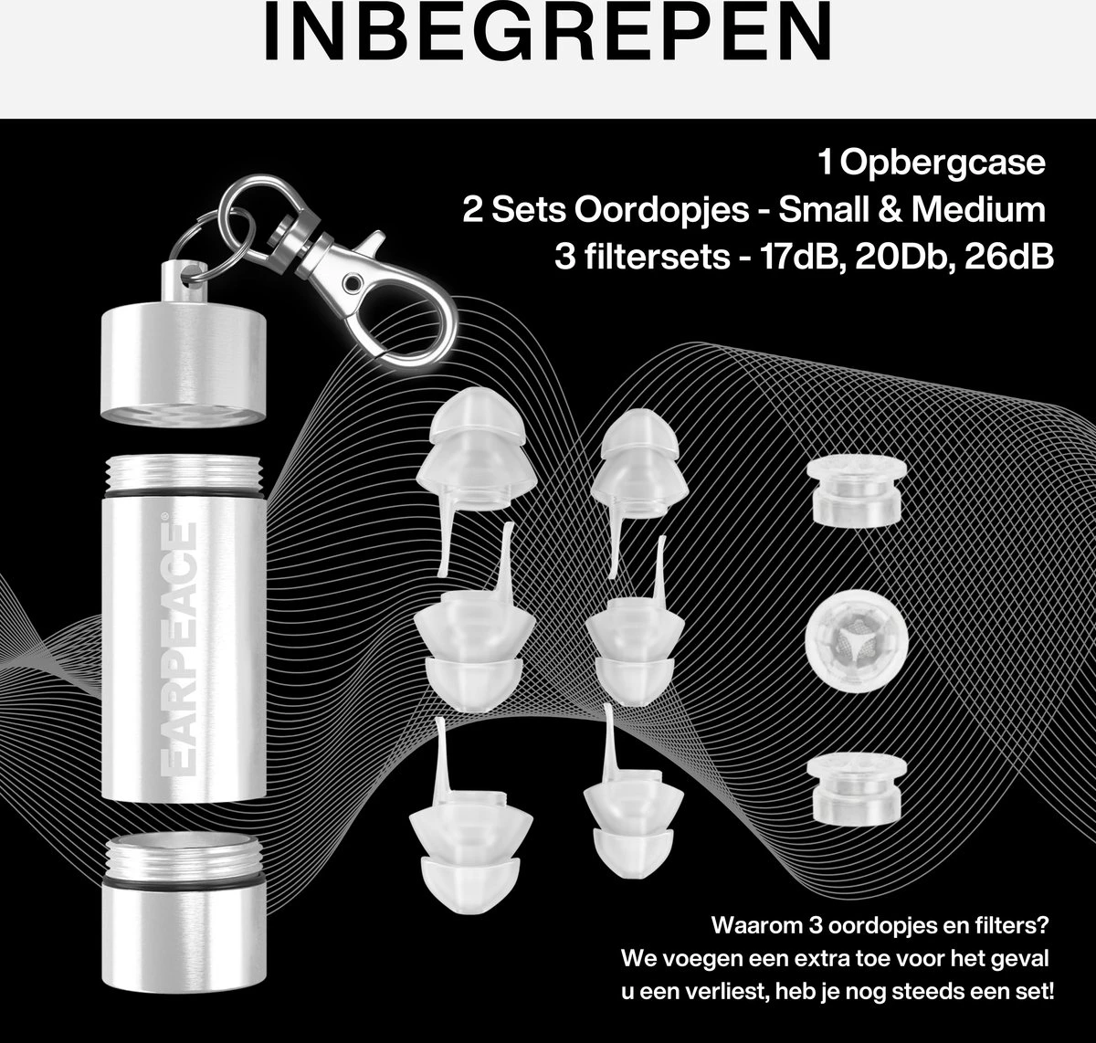 EarPeace Music PRO High Fidelity Festival Oordopjes - Gehoorbeschermende Oordopjes Voor Muzikanten, Festivals En Luide Evenementen - Gepatenteerde Ruisonderdrukkende Partyplug - Hoge Bescherming 20dB 5 EarPeace Music PRO High Fidelity Festival Oordopjes - Gehoorbeschermende Oordopjes Voor Muzikanten, Festivals En Luide Evenementen - Gepatenteerde Ruisonderdrukkende Partyplug - Hoge Bescherming 20dB - Afbeelding 3