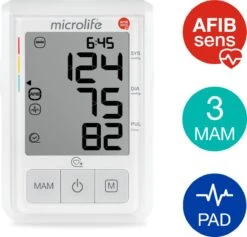 Microlife BP B3 AFIB - Bovenarm Bloeddrukmeter - Klinisch Gevalideerd - No. 1 Merk Bij Huisartsen -Cosmetica Serie Winkel 1200x1152 3