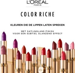 L’Oréal Paris Make-Up Designer Color Riche Satin Lipstick - 231 Sepia Silk - Nude - Verzorgende Lippenstift Met Arganolie Voor Een Comfortabel Gevoel - 4,54 Gr -Cosmetica Serie Winkel 1200x1158 1