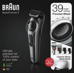 Braun BT7240 - Baardtrimmer -Cosmetica Serie Winkel 1200x1177 4