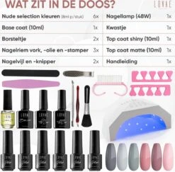 Gellak Starterspakket - Gellak - Gel Nagellak - Gellak Set - 6x8ML Kleuren - Nude Edition - Gellac - Nude Kleuren -Cosmetica Serie Winkel 1200x1182