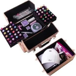 Koffer Groot Holo/Golden Rose XXL Met Opbergvakken -Cosmetica Serie Winkel 1200x1187 1
