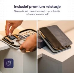 Skeraxo 8-delige Luxe Verschillende Tools - Professioneel Manicure Set & Pedicureset Met Nagelvijl & Nageltang – Behandeling Nagels En Huid -Cosmetica Serie Winkel 1200x1195 3