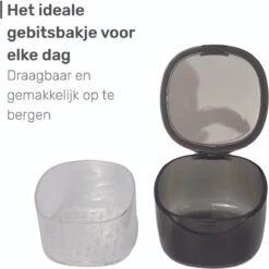 Gebitsbakje - Beugelbakje - Incl. Lekbakje - Roze - Voor - Beugel - Kunstgebit - Prothese - Beugelbakje - Beugeldoosje - Bakje -Cosmetica Serie Winkel 1200x1199 2