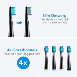 LifeGoods Opzetborstels - Voor Elektrische Tandenborstel - 4 Stuks - Zwart/Blauw -Cosmetica Serie Winkel 1200x1199 3