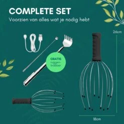 Sensage Hoofdmassage Spin | Anti Stress Massage Apparaat | Ontspanning | Elektrische Hoofdmassage | 5 Modes | USB Oplaadbaar | Zwart | Massage Spin -Cosmetica Serie Winkel 1200x1199 5