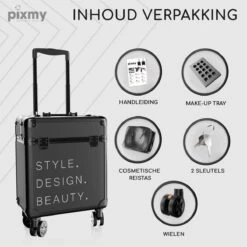 PIXMY® - MT130-S - Make Up Koffer - Cosmetica Koffer - DESIGN -Cosmetica Serie Winkel 1200x1200 208
