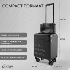 PIXMY® - MT130-S - Make Up Koffer - Cosmetica Koffer - DESIGN -Cosmetica Serie Winkel 1200x1200 212