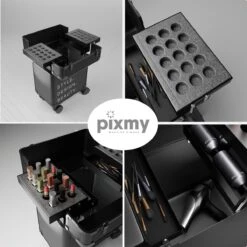 PIXMY® - MT130-S - Make Up Koffer - Cosmetica Koffer - DESIGN -Cosmetica Serie Winkel 1200x1200 214