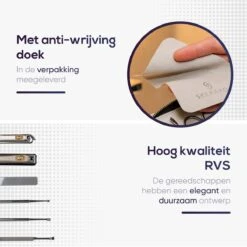 Skeraxo 8-delige Luxe Verschillende Tools - Professioneel Manicure Set & Pedicureset Met Nagelvijl & Nageltang – Behandeling Nagels En Huid -Cosmetica Serie Winkel 1200x1200 226