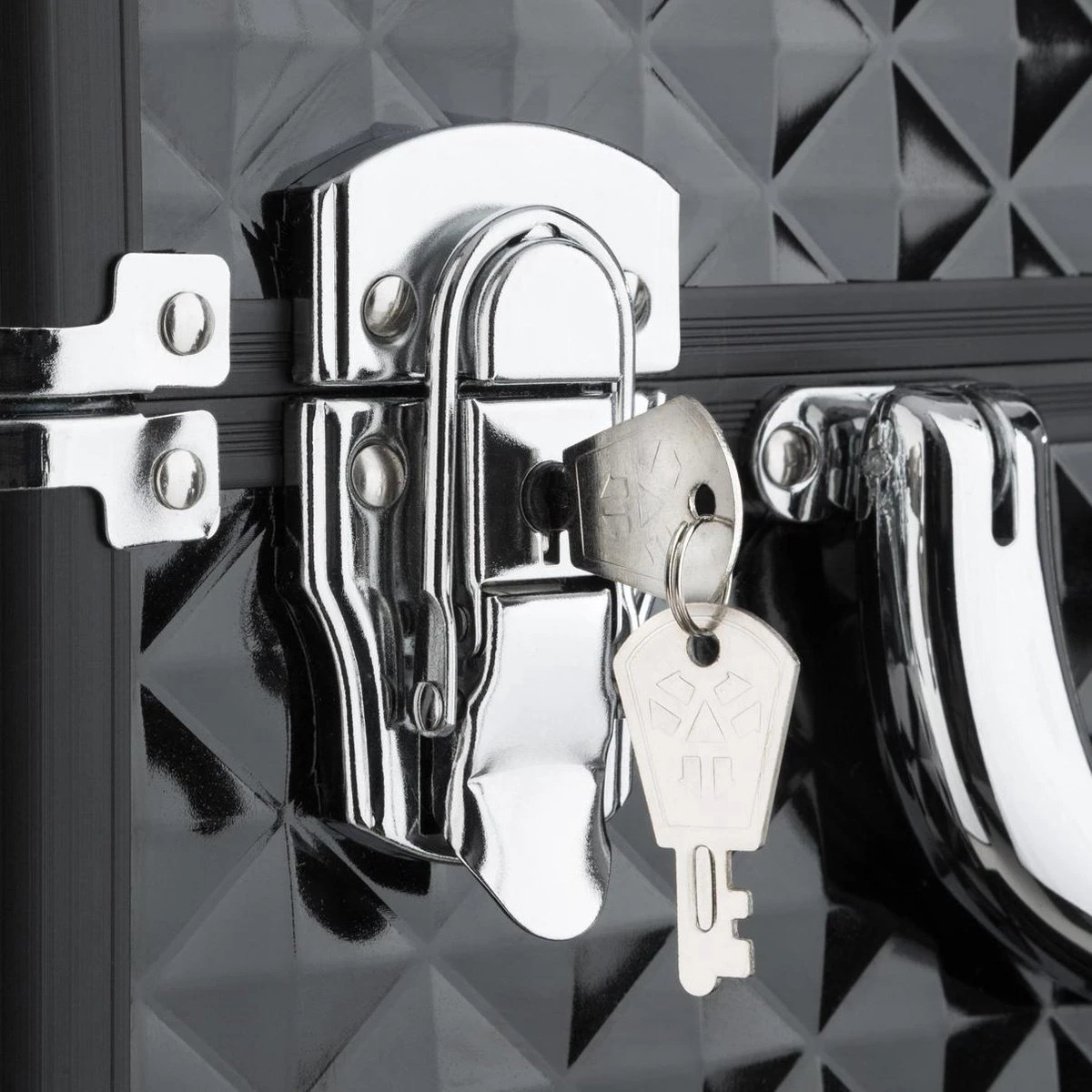 Dreamble Make-up Koffer - Make-up Trolley - Zwart - Rijdbaar - Met Wieltjes - Compact - 8 Vakken - Met Slot - 2 Sleutels 8 Dreamble Make-up Koffer - Make-up Trolley - Zwart - Rijdbaar - Met Wieltjes - Compact - 8 Vakken - Met Slot - 2 Sleutels - Afbeelding 6