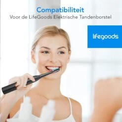 LifeGoods Opzetborstels - Voor Elektrische Tandenborstel - 4 Stuks - Zwart/Blauw -Cosmetica Serie Winkel 1200x1200 406