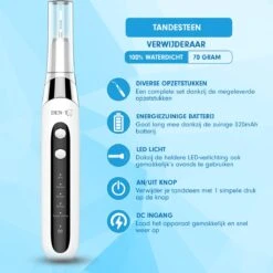 DEN-T® PRO U500 - Elektrische Sonische Tandsteen Verwijderaar - Wit -Cosmetica Serie Winkel 1200x1200 454