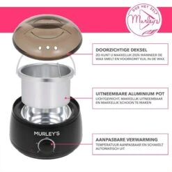 MURLEY'S Wax Apparaat Ontharen Set 500 Gram Waxbonen, Pre En Afterspray (2x 60ml) En 30 Houten Spatels Voor Lichaam En Gezicht -Cosmetica Serie Winkel 1200x1200 508