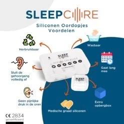SleepCore® - 14x Slaap Oordopjes - Snurken - Siliconen Slaapoordoppen - Zwem Oordoppen - Slapen - Geluidsoverlast - Sound Plugs - Anti Snurk - Slaaphulp - Geluid Studeren Gehoorbescherming Earplugs Lawaai Waterdicht Hoge Demping Kneedbare Geluiddicht -Cosmetica Serie Winkel 1200x1200 515