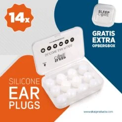 SleepCore® - 14x Slaap Oordopjes - Snurken - Siliconen Slaapoordoppen - Zwem Oordoppen - Slapen - Geluidsoverlast - Sound Plugs - Anti Snurk - Slaaphulp - Geluid Studeren Gehoorbescherming Earplugs Lawaai Waterdicht Hoge Demping Kneedbare Geluiddicht -Cosmetica Serie Winkel 1200x1200 519