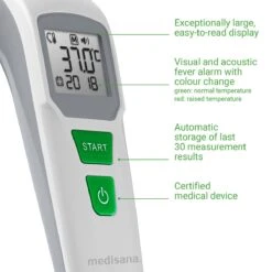 Medisana TM 760 Infrarood Multifunctionele Thermometer - Meet Contactloos Temperatuur Via Voorhoofd - Ook Andere Objecten -Cosmetica Serie Winkel 1200x1200 537