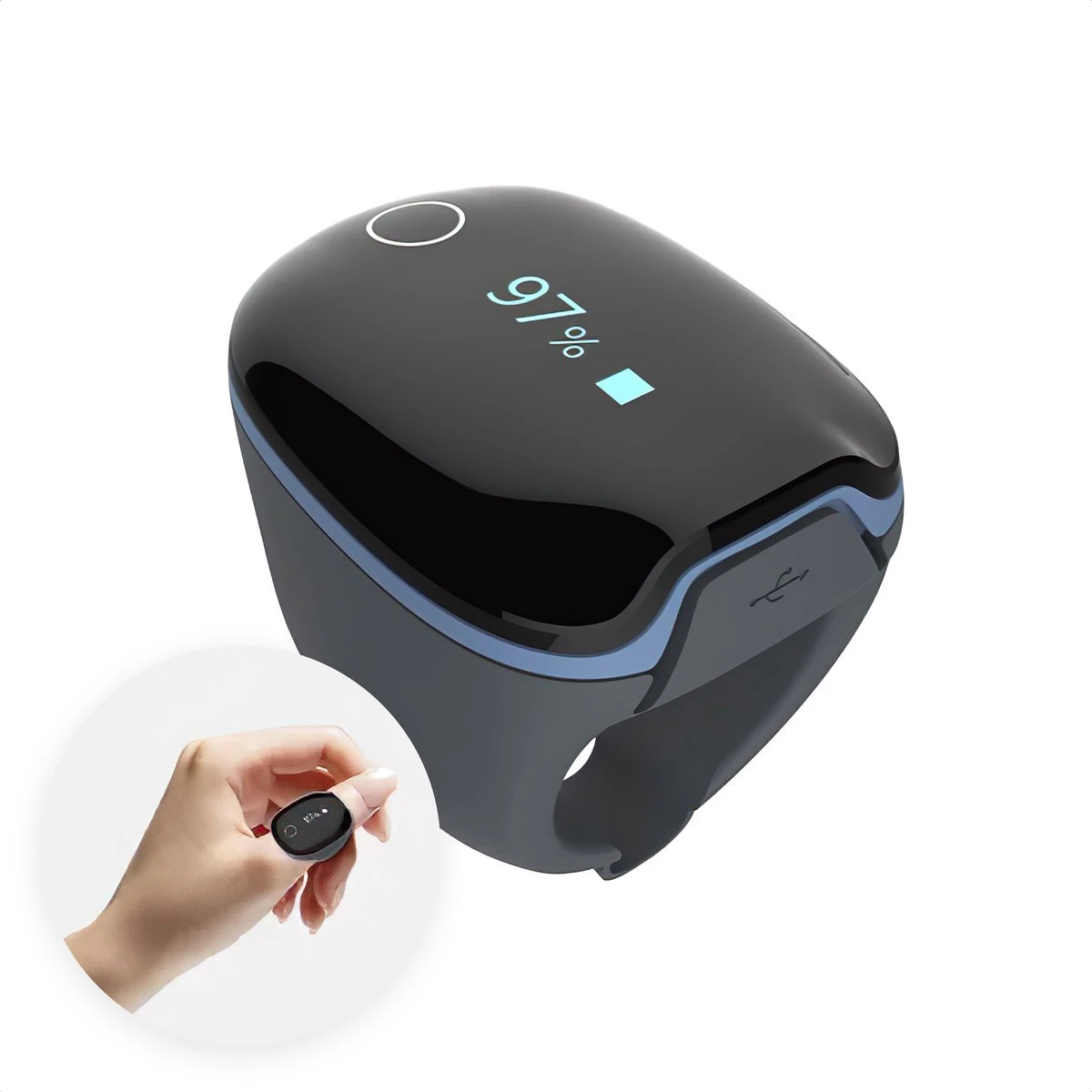 New2075 – Saturatiemeter – Zuurstofmeter Vinger – Oximeter – Hartslagmeter – Gratis App–voor Snurken En Slaap Apnea – Beter Slapen 7 New2075 – Saturatiemeter – Zuurstofmeter Vinger – Oximeter – Hartslagmeter – Gratis App–voor Snurken En Slaap Apnea – Beter Slapen - Afbeelding 5