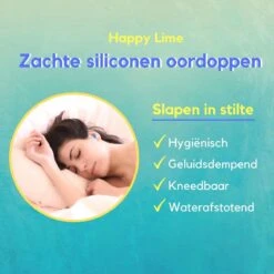 Happy Lime - Zachte, Kneedbare Siliconen Oordoppen Voor Het Slapen - 6 Stuks -Cosmetica Serie Winkel 1200x1200 574