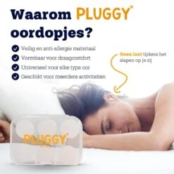 Pluggy® - Slaap Oordopjes Geluiddicht & Zwem Oordopjes - 6x Sound Plugs - Oordoppen - Earplugs - Geluidsoverlast - Slapen - Zwem Oordopjes - Slaap Oordopjes - Kneedbare - Snurken - Volwassenen - Anti Snurk - Siliconen - Sleep - Geluiddempend - Aid -Cosmetica Serie Winkel 1200x1200 587