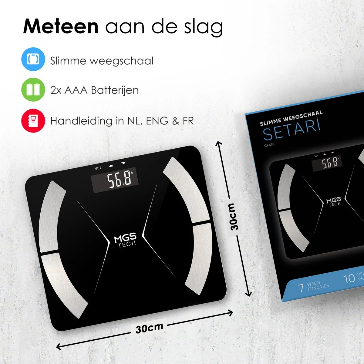 Slimme Personenweegschaal Met Volledig Lichaamsanalyse En Vetpercentage - Digitale Weegschaal - Beste Koop 7 Slimme Personenweegschaal Met Volledig Lichaamsanalyse En Vetpercentage - Digitale Weegschaal - Beste Koop - Afbeelding 5