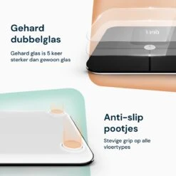 Sacoma Slimme Weegschaal - 13x Lichaamsanalyse - Vetpercentage - Personenweegschaal Met App - Digitaal -Cosmetica Serie Winkel 1200x1200 600