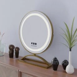 Marbor Make Up Spiegel Met LED Verlichting - Goud - Hollywood Mirror -Cosmetica Serie Winkel 1200x1200 85