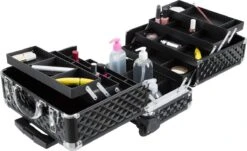 Dreamble Make-up Koffer - Make-up Trolley - Zwart - Rijdbaar - Met Wieltjes - Compact - 8 Vakken - Met Slot - 2 Sleutels 15 Dreamble Make-up Koffer - Make-up Trolley - Zwart - Rijdbaar - Met Wieltjes - Compact - 8 Vakken - Met Slot - 2 Sleutels -Cosmetica Serie Winkel 1200x732