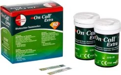 On Call Extra Glucose Teststrips (x50) -Cosmetica Serie Winkel 1200x737