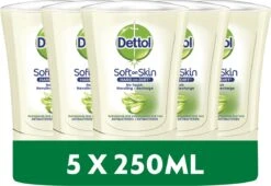 Dettol - Handzeep - No Touch Navulling - Antibacterieel - Aloe Vera - 250 Ml X5 -Cosmetica Serie Winkel 1200x824