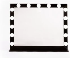 Make Up Spiegel Met Verlichting | Vivo | Hollywood Spiegel | Zwart | Touch | 3 Standen | 70x54 -Cosmetica Serie Winkel 1200x985