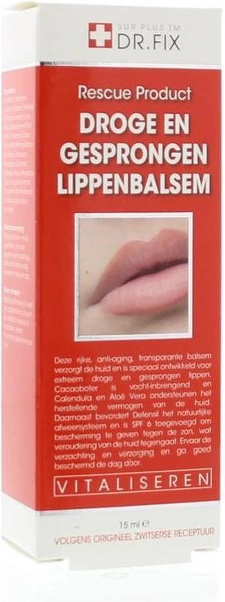 Dr. Fix Kapotte Droge Lippen Balsem - 15 Ml - Lippenbalsem 4 Dr. Fix Kapotte Droge Lippen Balsem - 15 Ml - Lippenbalsem - Afbeelding 2