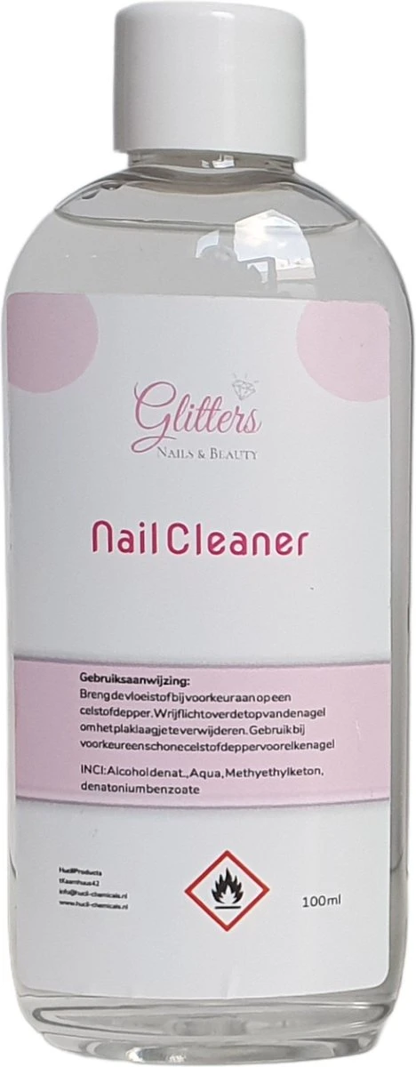 Nail Cleaner - Nagel Cleanser Voor Gel Gellak - Ontvetter - 100ml 3 Nail Cleaner - Nagel Cleanser Voor Gel Gellak - Ontvetter - 100ml
