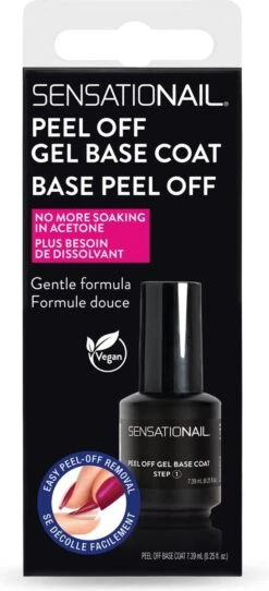 Sensationail Peel Off Gel Base Coat - 71791 -Cosmetica Serie Winkel 547x1200