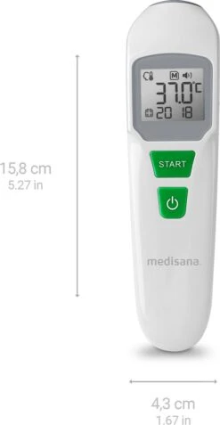 Medisana TM 760 Infrarood Multifunctionele Thermometer - Meet Contactloos Temperatuur Via Voorhoofd - Ook Andere Objecten -Cosmetica Serie Winkel 622x1200 3