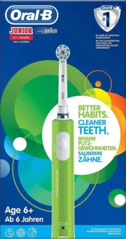 Oral B Oral-B Junior 6+ - Elektrische Tandenborstel - Paars & Groen DUOSET -Cosmetica Serie Winkel 635x1200 2